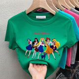 sailor moon t shirt crop top