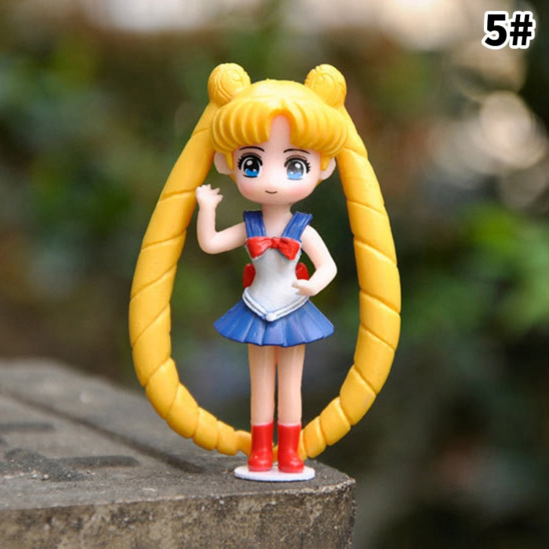 Figurine Sailor Moon & Chibi Moon En PVC - Hauteur 16 Cm - Modèle Neuf Avec Boîte - Collection 2024