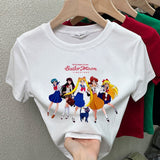 sailor moon t shirt crop top