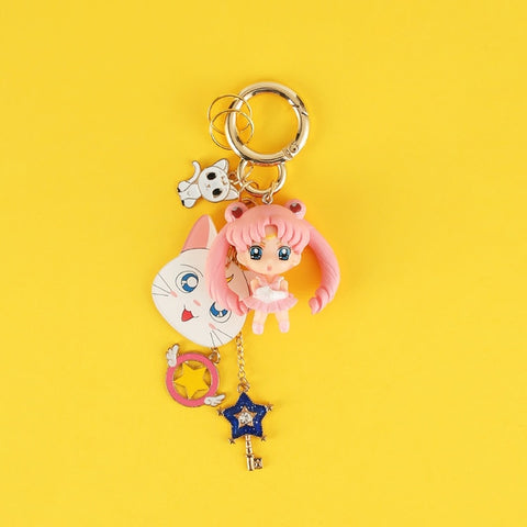 Porte clé sailor moon chat chibi